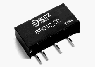 BIR01C-1212SC, 1 Вт стабилизированные изолированные DC/DC преобразователи, узкий диапазон входного напряжения, один выход